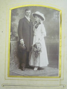 svatební foto 26.9.1918 Vídeň, Pepa a Mizzi