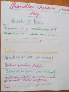 Pravidla naší třídy