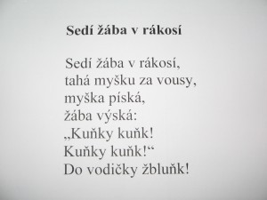 text písničky z CD pro děti 1. stupně