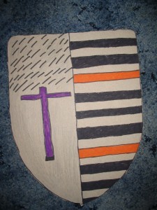 Vyrobený erb.
