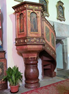 Kazatelna-Kamenosochař, malíř, umělecký truhlář