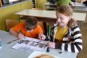 dokreslování tuší